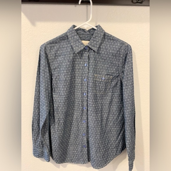 047. Weatherproof Original Vintage Denim Chambray Shirt, Classic Fit - Picture 1 of 6